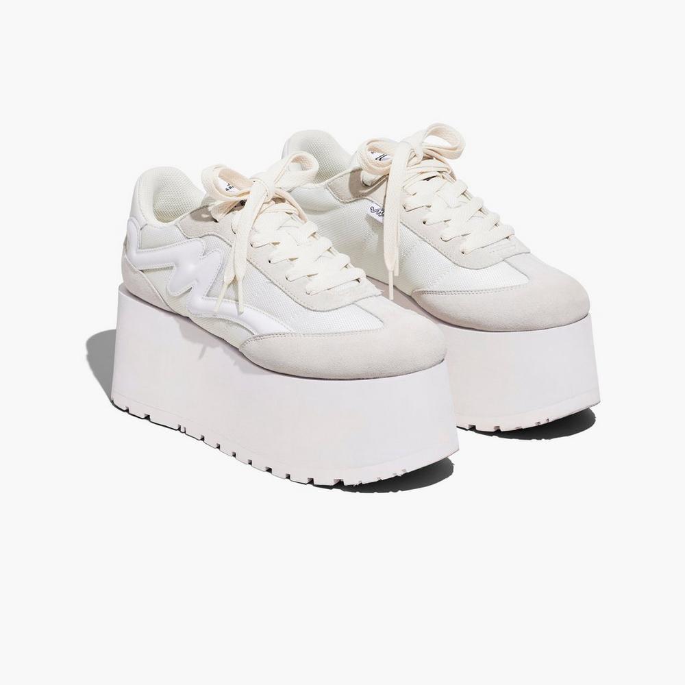 Zapatillas Marc Jacobs Plataforma Jogger Mujer Blancas | JIEF-80659