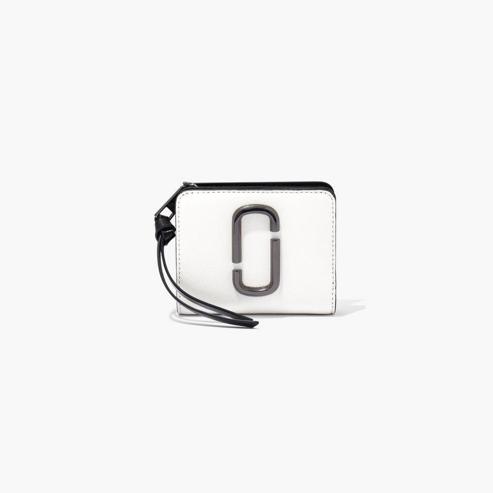 Bolsa Snapshot Marc Jacobs Mini Compact Wallet Mujer Negras Blancas | QPNR-12035