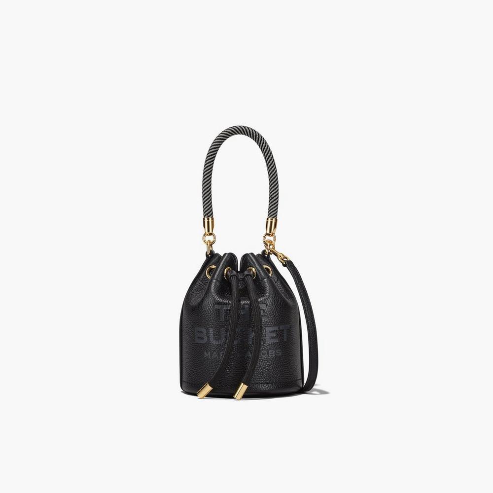 Bolso Saco Marc Jacobs Leather Micro Mujer Negras | DNQV-51420