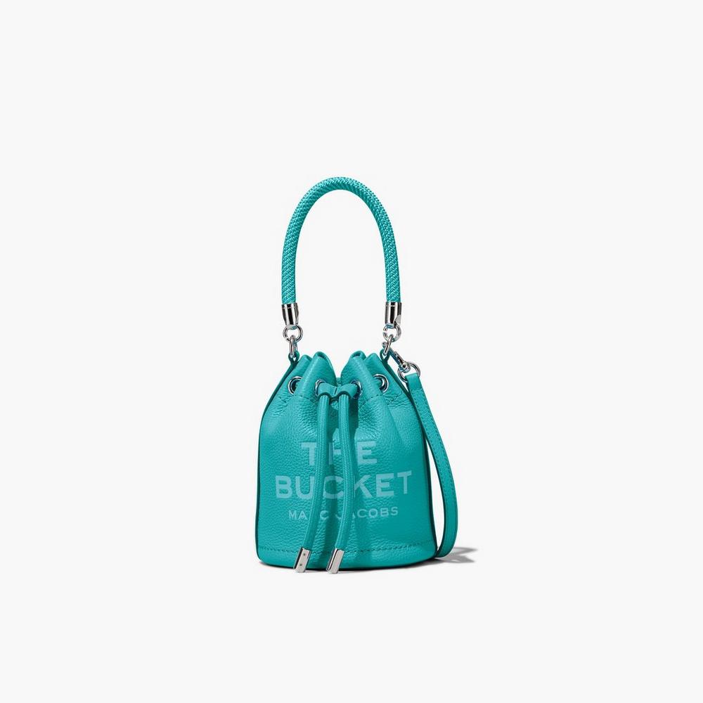 Bolso Saco Marc Jacobs Leather Micro Mujer Darkturquoise | HQUE-50794