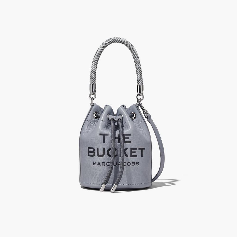 Bolso Saco Marc Jacobs Leather Mujer Gris | ADVE-64017