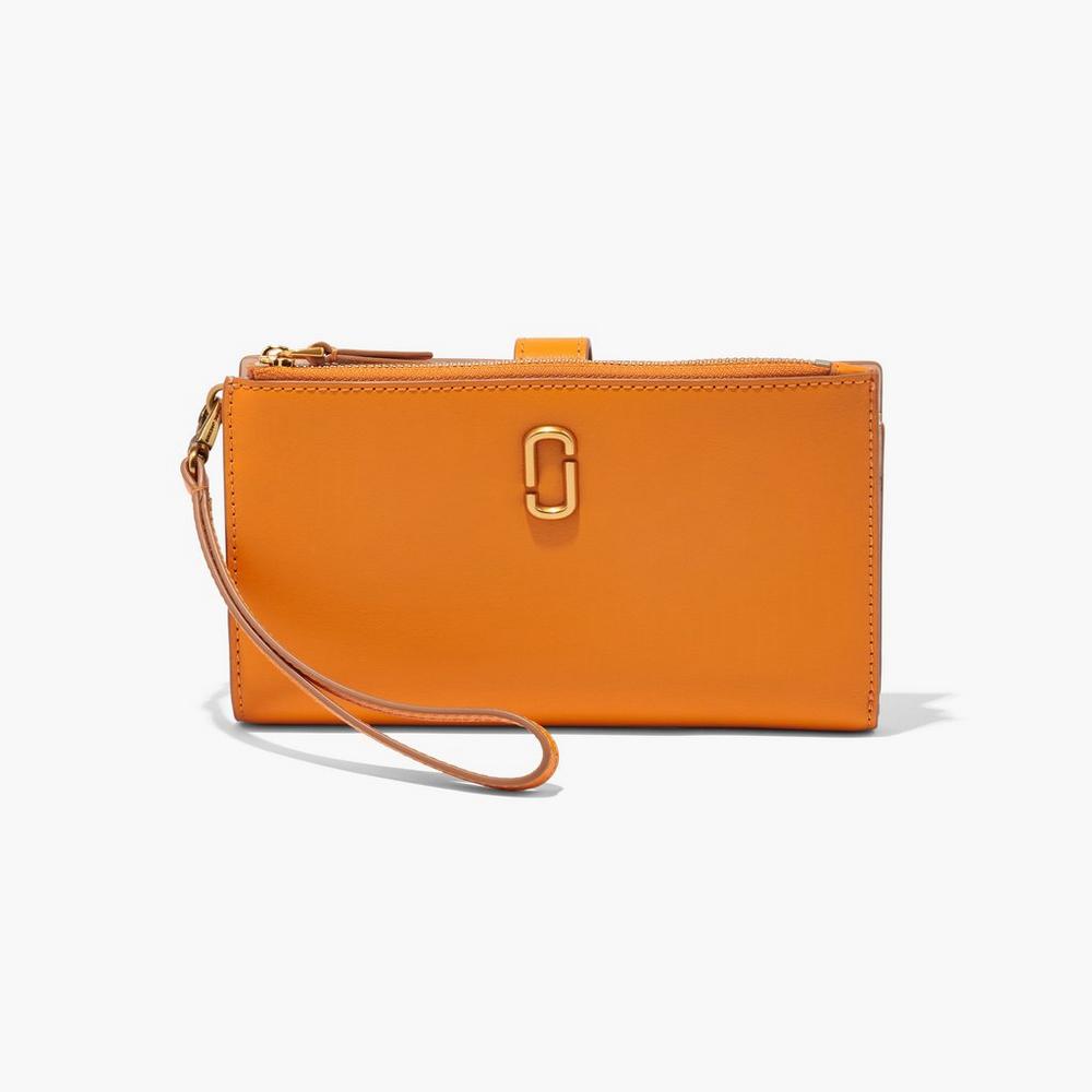 Carteras Grandes Marc Jacobs J Marc Phone Wristlet Mujer Darkorange | MTXL-63417