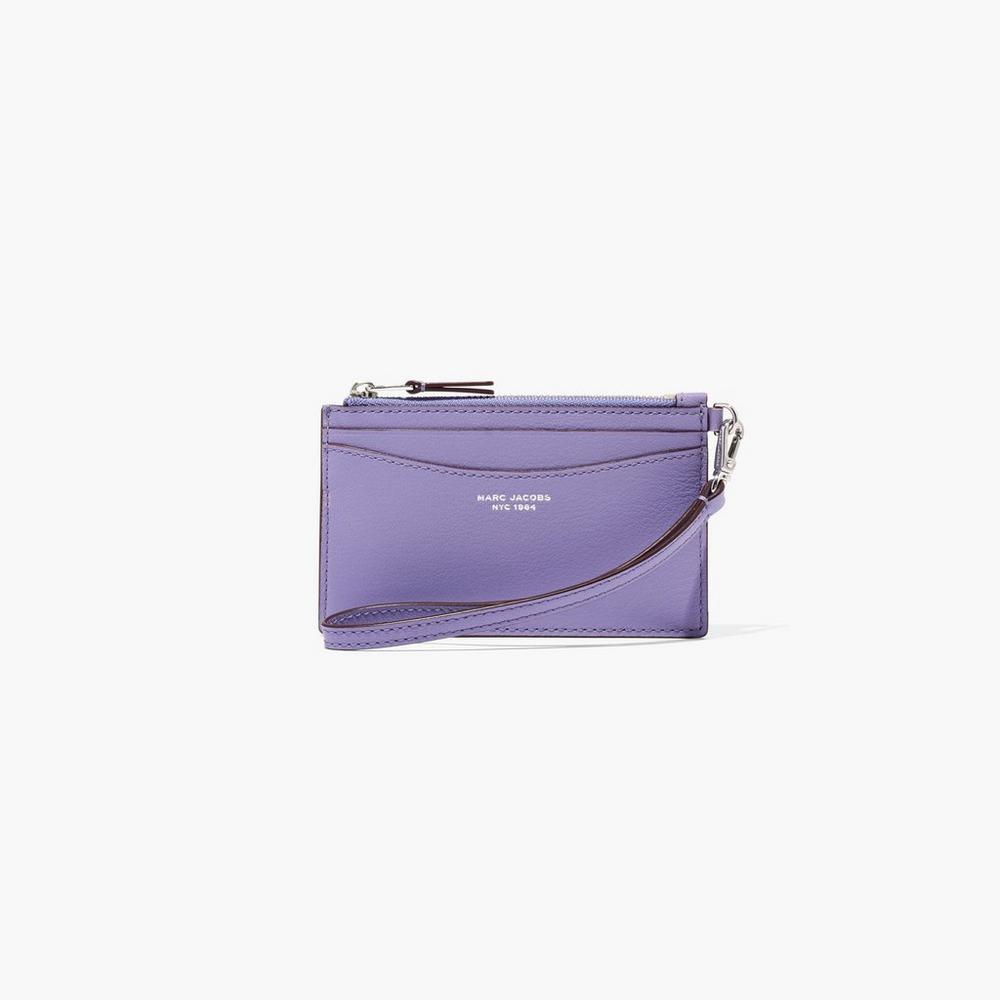 Carteras Pequeñas Marc Jacobs Slim 84 Top Zip Wristlet Mujer Moradas | LHEF-97482