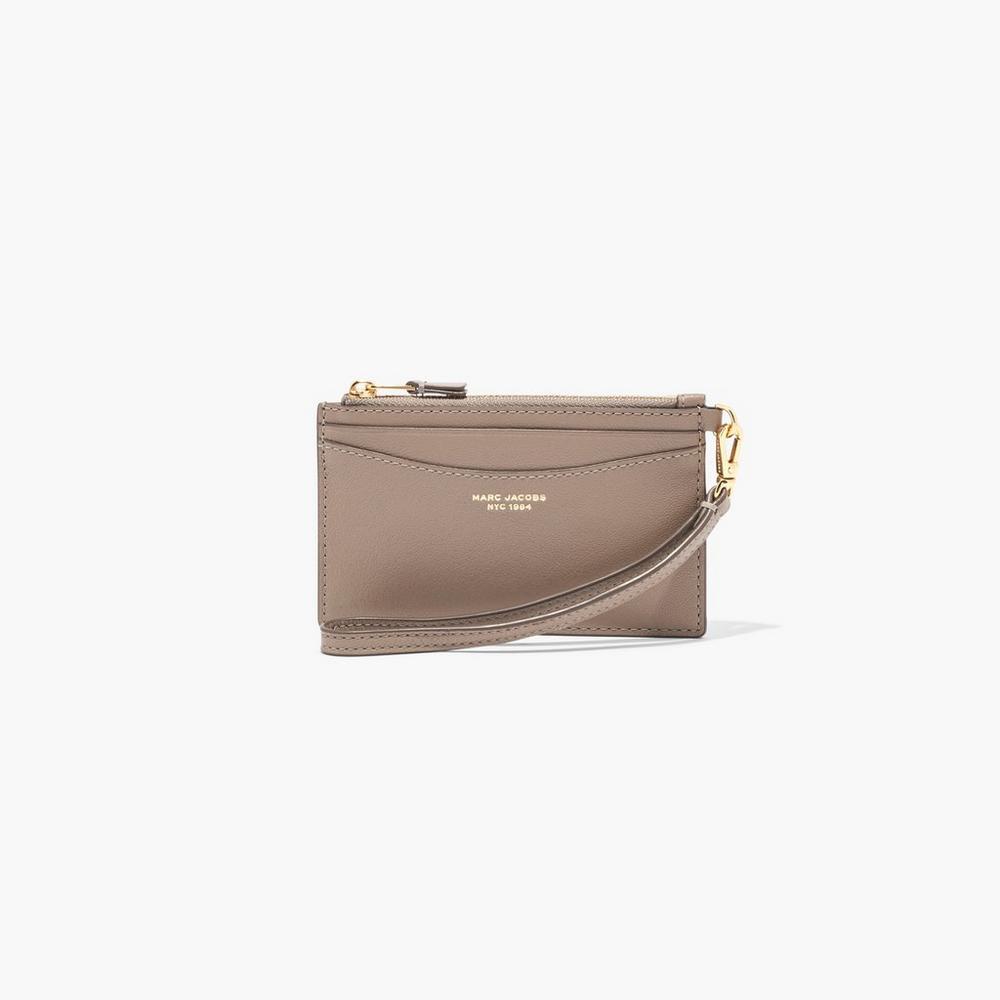 Carteras Pequeñas Marc Jacobs Slim 84 Top Zip Wristlet Mujer Marrones | OBQG-70612