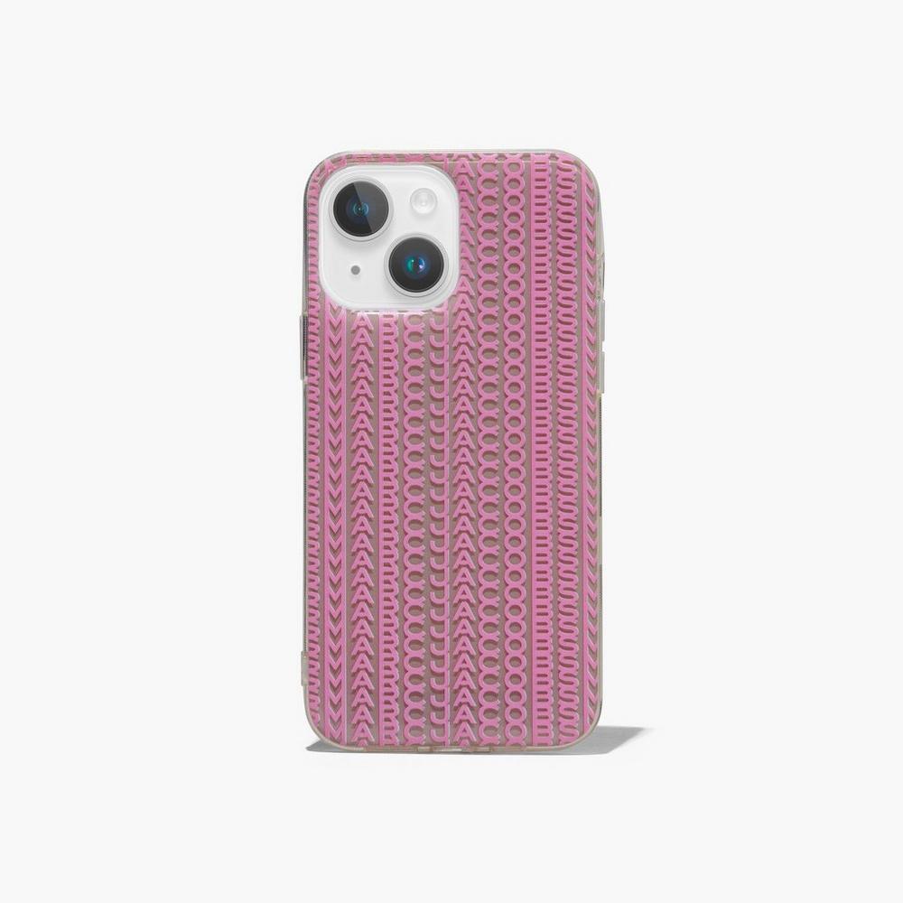 Fundas de Móvil Marc Jacobs Monogram iPhone Case 14 Mujer Rosas | OBEL-31064