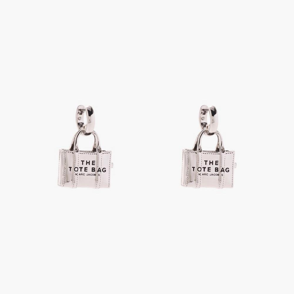 Pendientes Marc Jacobs Charms Mujer Verde Menta Plateadas | XRGO-03497