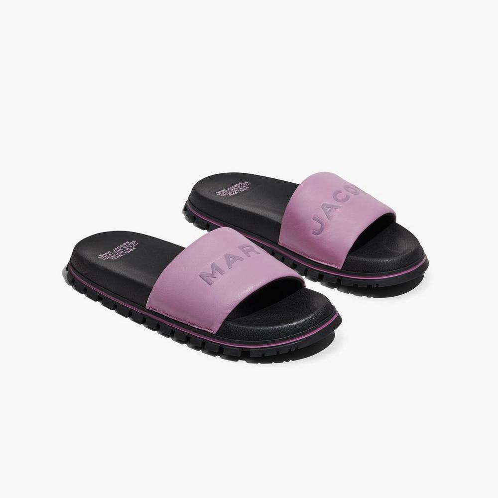 Slide Marc Jacobs The Mujer Moradas Negras | DUBJ-51964