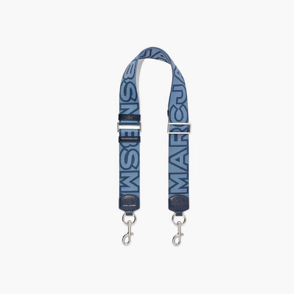 Strap Marc Jacobs Outline Logo Webbing Mujer Azules Multicolor | TXJD-45873