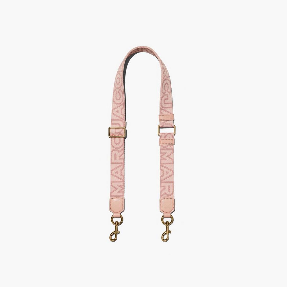 Strap Marc Jacobs Thin Outline Logo Webbing Mujer Rosas Multicolor | AIGS-37641