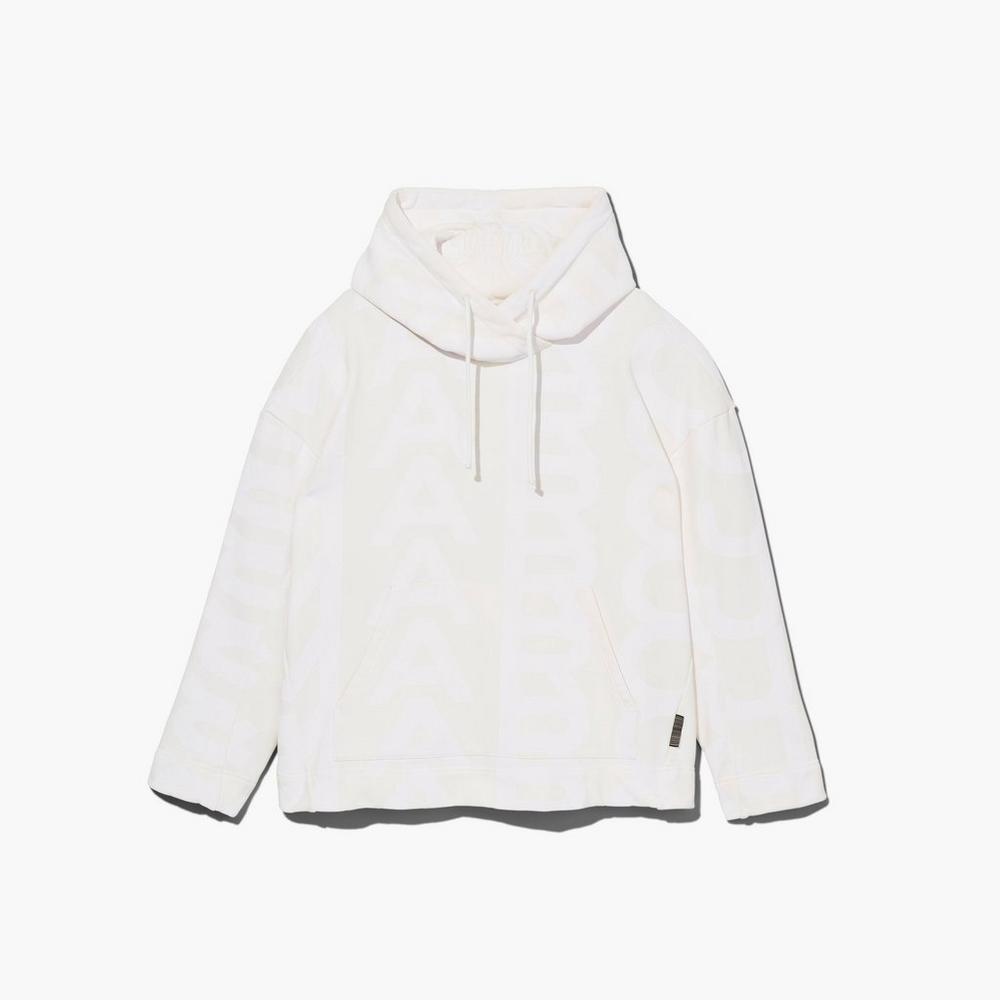 Sudadera Con Capucha Marc Jacobs Monogram Oversized Mujer Blancas | HNGX-82359