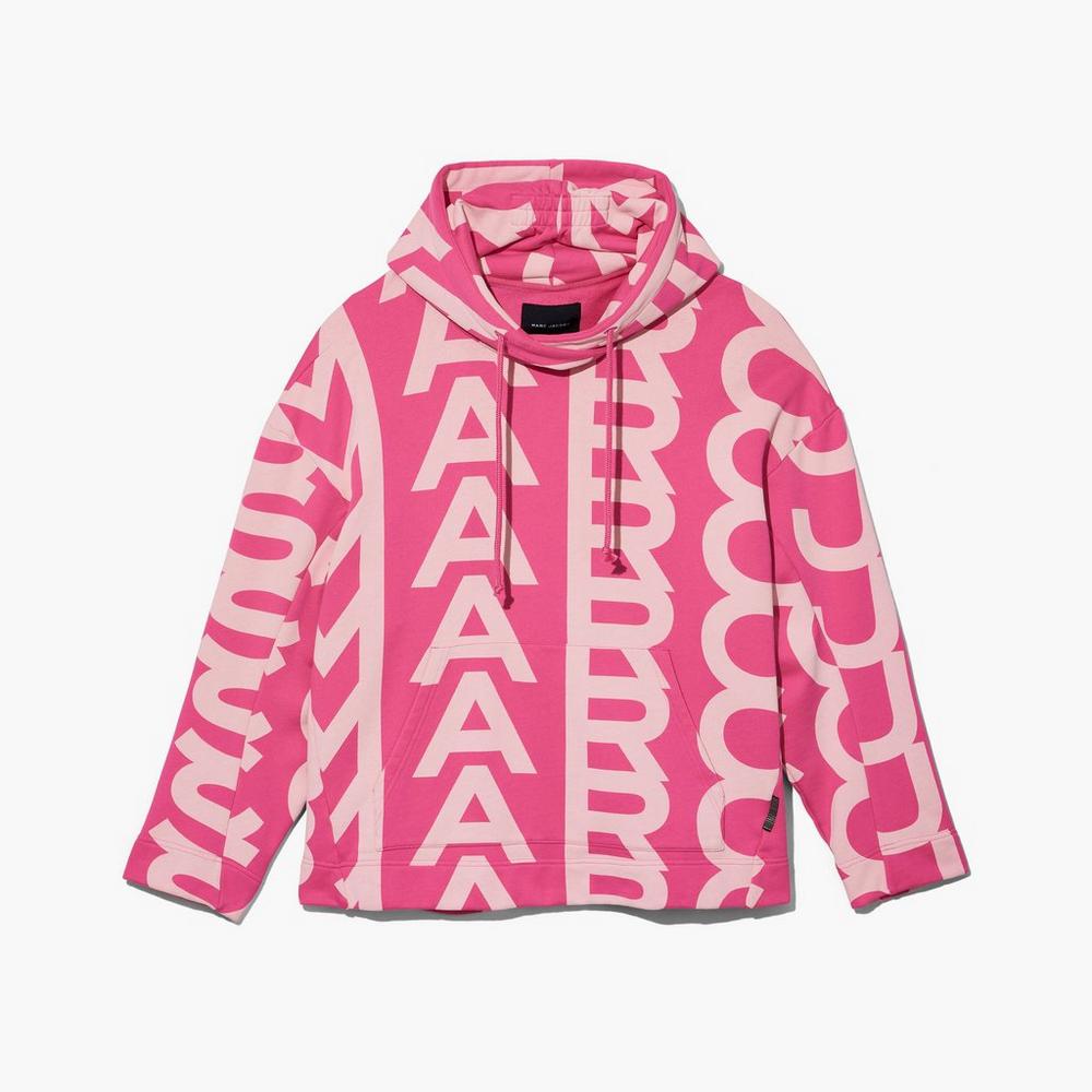 Sudadera Con Capucha Marc Jacobs Monogram Oversized Mujer Rosas Claro Rosas | XGST-58601